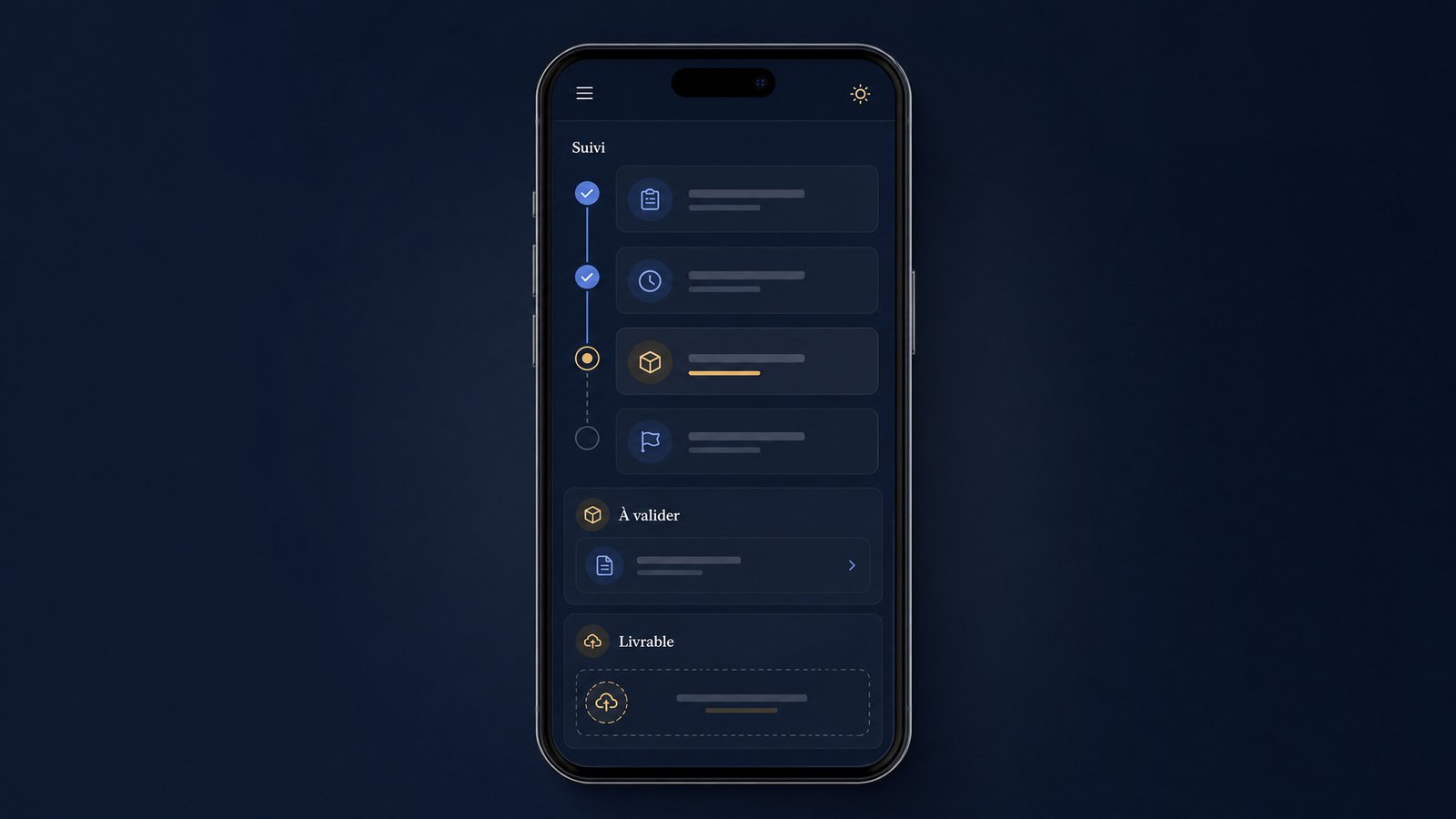 Version mobile du démonstrateur d’espace client